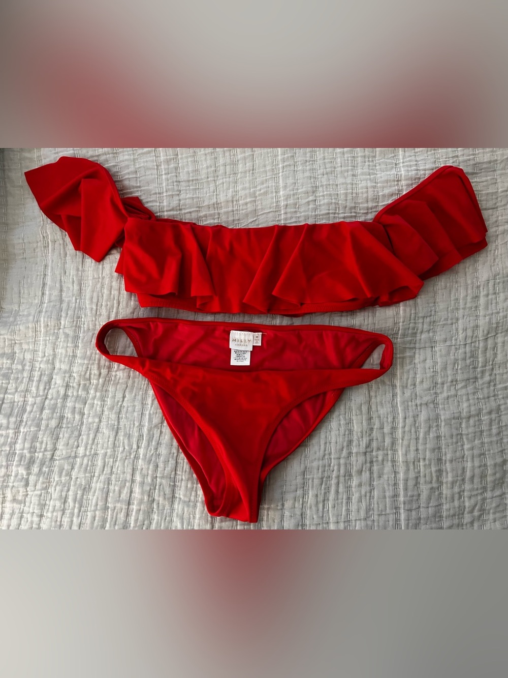 MILLY Ruffle Bikini / Size M
